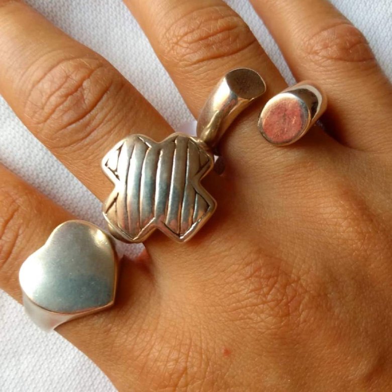 anillos inflados plata 925